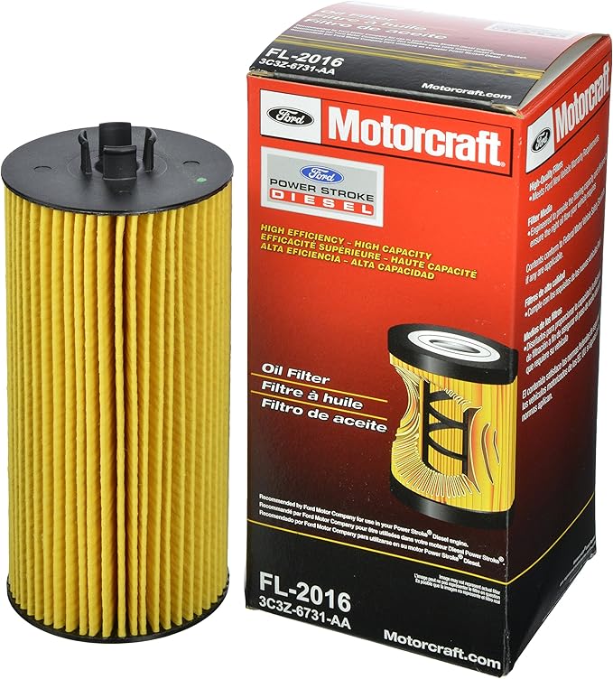 Motorcraft FL2016 Engine Oil Filter for Ford 6.0L & 6.4L Powerstroke Diesel (2003–2010)