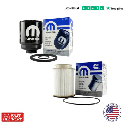 Mopar Oil Fuel Filter Set 68197867AB, 68157291AA (MO-867, MO-291) 6.7L Cummins for 2013-2018 Dodge Ram 2500-5500 Mopar