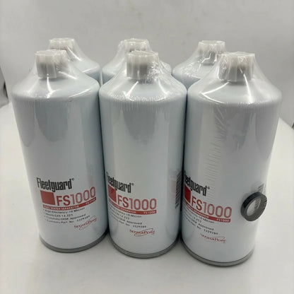 Fleetguard FS1000 Fuel Water Separator 6-Pack Cummins Caterpillar OEM