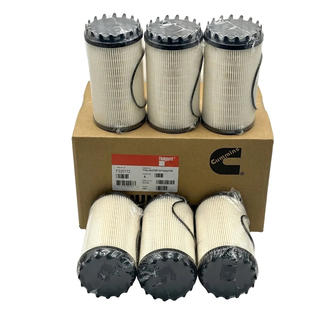 Fleetguard FS20172 Fuel Water Separator 6-Pack Cummins X15 X12 PACCAR MX