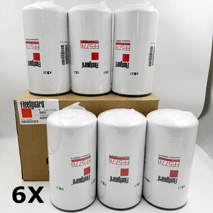 Fleetguard FF5776 Fuel Filter 6-Pack OEM for Cummins ISX ISX15 ISX12 & QSX