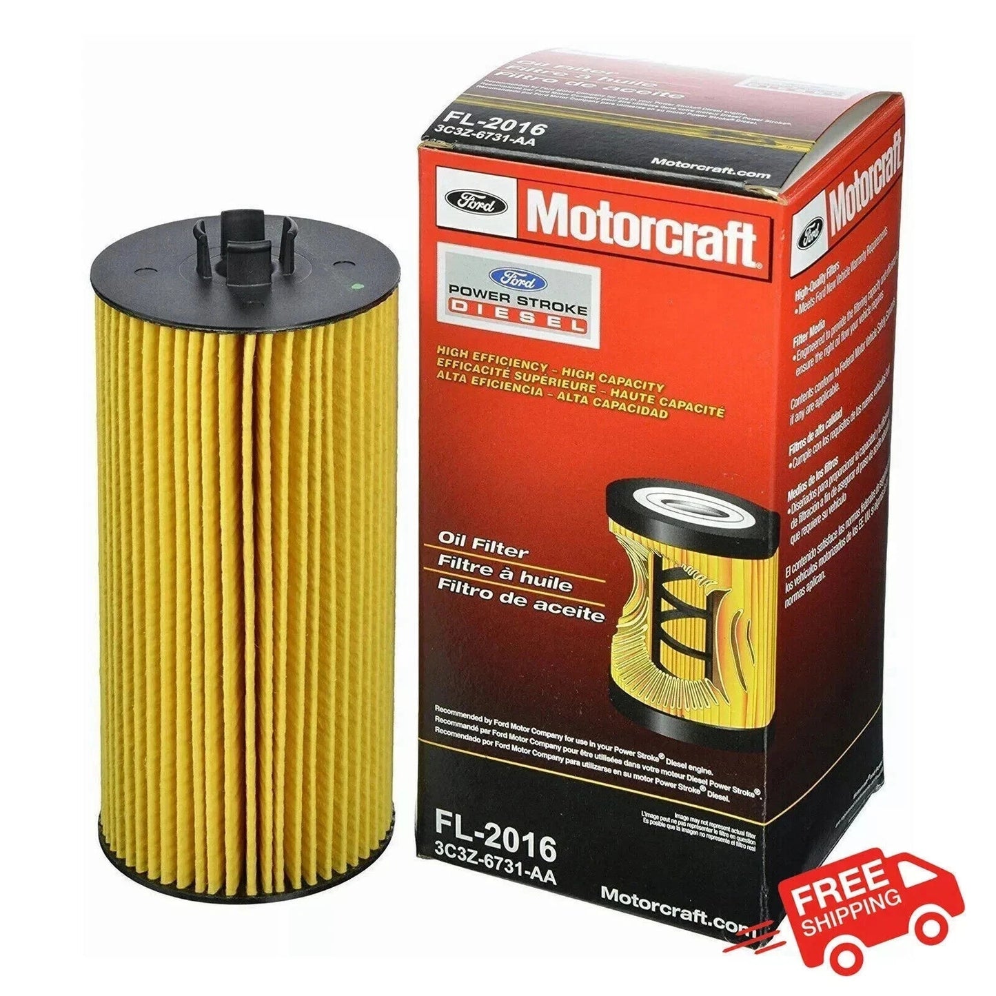 Motorcraft FD-4616 and FL-2016 Combo Pack of 2 | Genuine OEM Oil & Fuel Filter