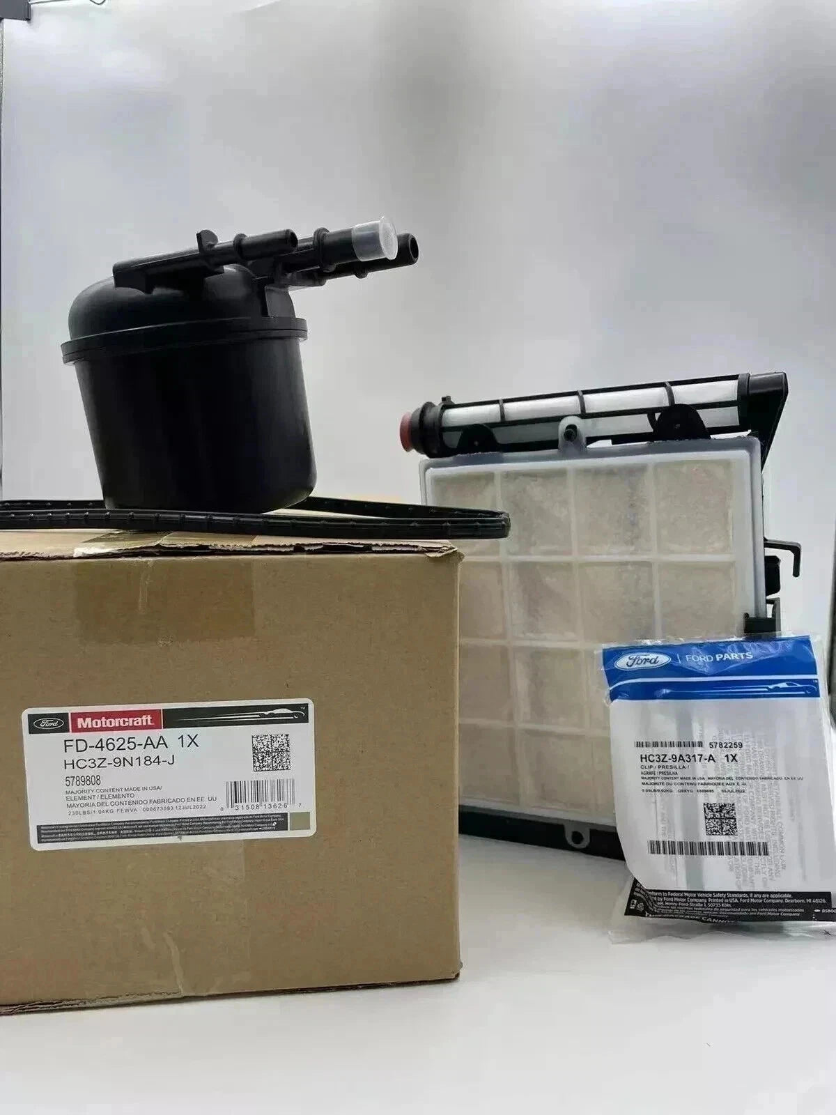 Combo FD4615 & FD4625 Motorcraft Diesel Fuel Filters for Ford 6.7L